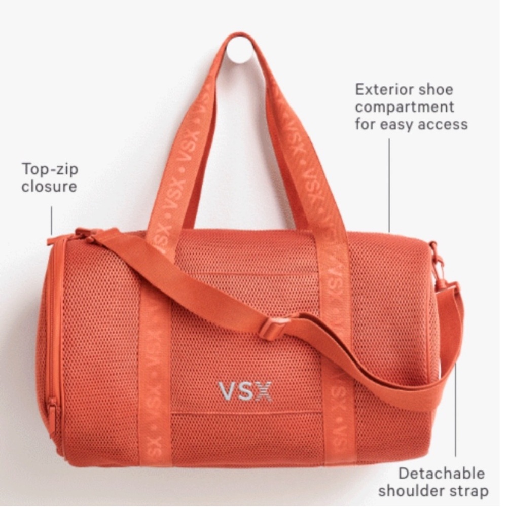 Victoria Secret Orange Duffel Bag